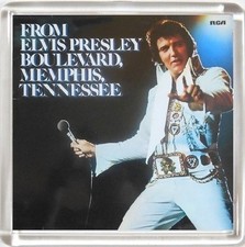 ELVIS PRESLEY FROM ELVIS PRESLEY BOULEVARD, MEMPHIS ALBUM COVER FRIDGE MAGNET