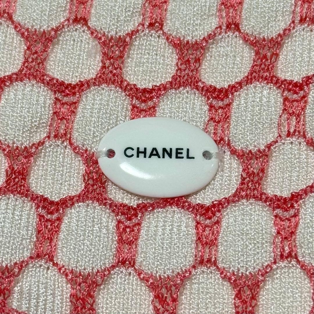 CHANEL Authentic Decorated Honeycombsleeveless Dr… - image 10