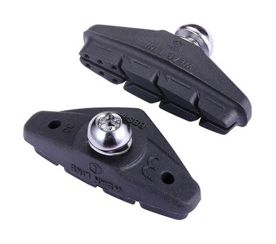 BBB Bremsschuhe Rennrad Roadstop Deluxe BBS-01D, schwarz, 4er Set