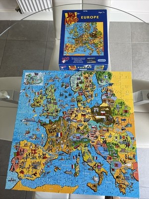 Puzzle Gibsons The Jig Map Europe Alter 7+ 200 Teile 1 Länderetikett fehlt