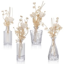 4 Pcs Reed Diffuser Set 4 Styles 5.1 oz Empty Bottles and 36 Empty Bottles wi...