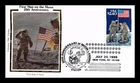 Dr Jim Stamps $2.40 Priority Mail Man on Moon First Day Cover Colorano Silk
