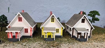 HO Scale (1:87) Model House ''Company Houses (Set of 3)''   3D Printed Kit