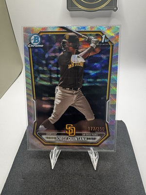 #ad 2026 Bowman Chrome #BCP 93 Jorge Quintana Chrome 1st Wave Refractor 350 $3.99