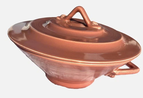 Fiesta Harlequin Rose collection by Homer Laughlin bowl w cover Casserole