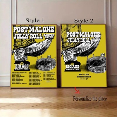 Post Malone The Big Ass Stadium Tour 2026 Poster