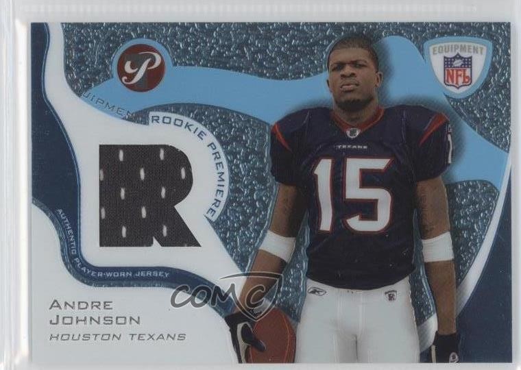 2003 Topps Pristine Rookie Premiere Jerseys Andre Johnson #RPR-AJ RC HOF 0v1