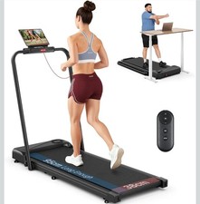 THERUN folding treadmill for home 10 KM/h under Desk treadmill. Foldable .