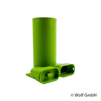 Wolf Anschlussteil Flachkanal 50X100 Ventil Dn 125