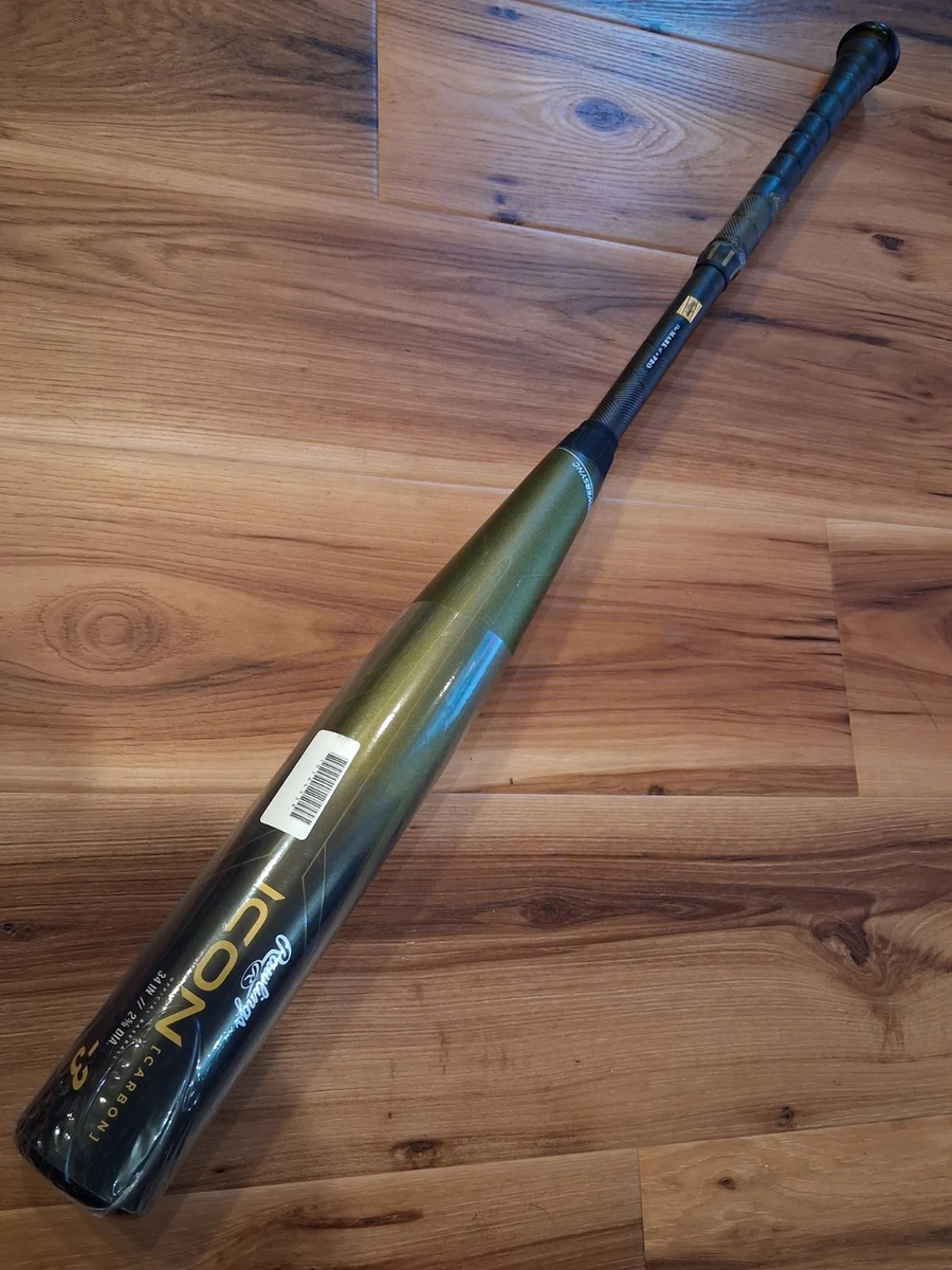 Bate de béisbol compuesto BBCOR 2023 Rawlings ICON BBCOR 34/31 (-3) 2 5/8" USADO