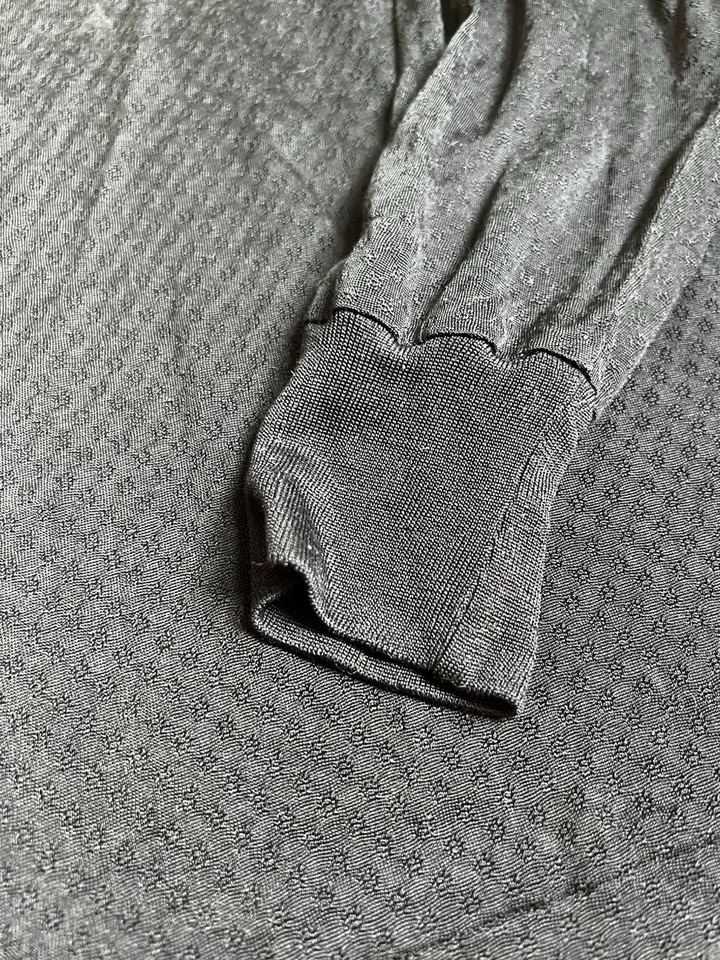 Camisa Harley Davidson Negra Transparente Manga Larga 100% Seda Mujer Talla Grande Foto 3 de 4