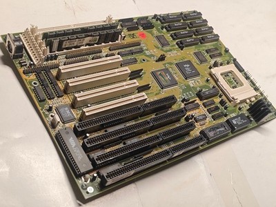 Rare Socket 5 PCPartner MP5-TRI Motherboard (430FX), CPU & 32 MB RAM + Bonus