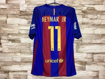 FCバルセロナ ネイマールJr. シャツ 11号NIKE BARCELONA 2016 2017 Home Football Shirt Soccer Jersey Nike #11
