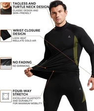 Men’s Thermal Underwear 🧵 Warm Fleece Base Layer Long Johns Winter Cold 🧵🧵