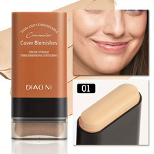 Long-Lasting Foundation Stick with Brush for Bright Skin Tone
