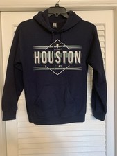 Navy Blue Gildan Houston Texas Hoodie With Po...