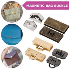 Magnetic Bag Lock Edge Clasp Plate with Rounded Premium Flap Cover Closure Plate