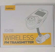 Nulaxy KM18 Wireless Car Bluetooth FM Transmitter Radio Adapter Car Truck Kit