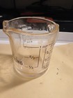 Vintage FIRE-KING 1 cup Glass Measuring Cup 8oz Made USA #496 Black Lettering — photo 5