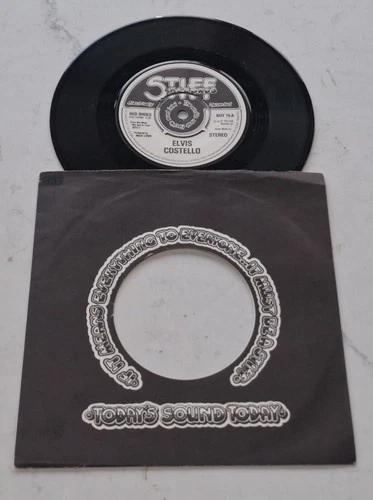 Elvis Costello Red Shoes/Mystery Dance UK45 1st Press Stiff Records 1977 Vinyl