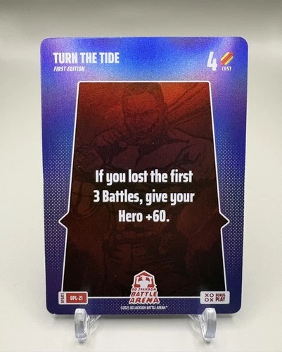 TURN THE TIDE Bo Jackson Battle Arena Alpha Update BONUS PLAY Foil BPL-21 SSP