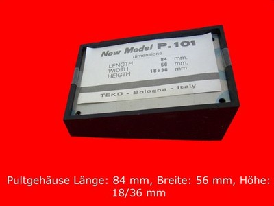 TEKO Pultgehäuse Typ P. 101 & 102 & viele andere Gehäuse b. anfragen Drehknöpfe