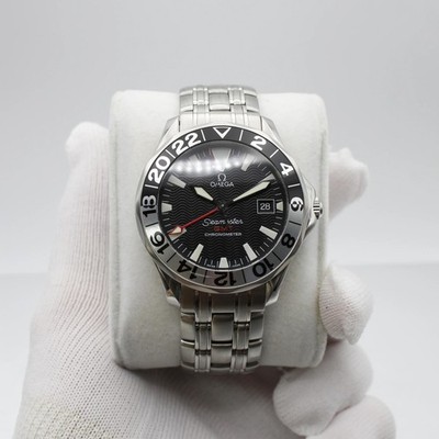 Omega Seamaster GMT 50th Anniversary Steel Black Dial Mens Watch 2234.50.00