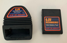 Used Bright 6V RC Battery 600 and Charger 670 A519201194 TESTED
