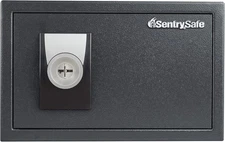SentrySafe Black Wall Fixable Cubic Feet Security Safe with Key Lock for Home