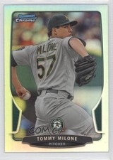 2013 Bowman Chrome Refractor Tommy Milone #27 0c4