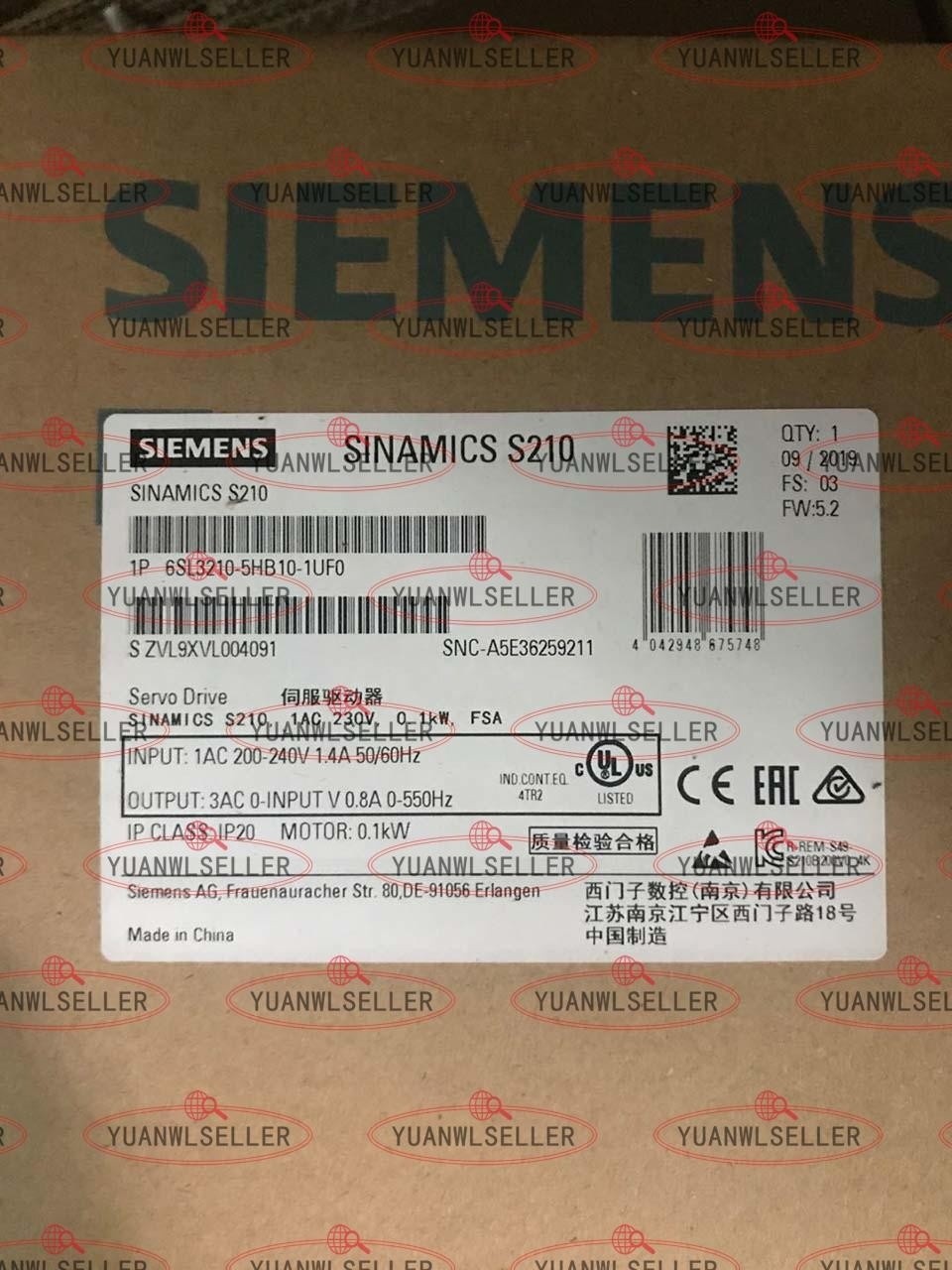 1PC New SINAMICS S210 6SL3210-5HB10-1UF0 6SL3 210-5HB10-1UF0 #am