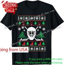 Hockey Ugly Christmas Sweater funny hockey T-Shirt,