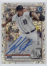 2020 Bowman Chrome Prospects Speckle Refractor /299 Zack Hess #CPA-ZH Auto 6o3