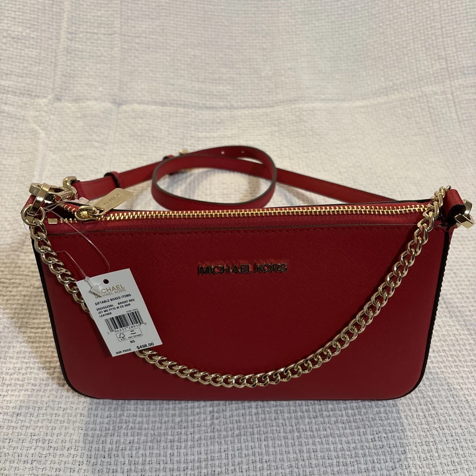 New Michael Kors Bright Red Crossbody Bag Giftable Boxed Item (bag only) - Image 2 of 4