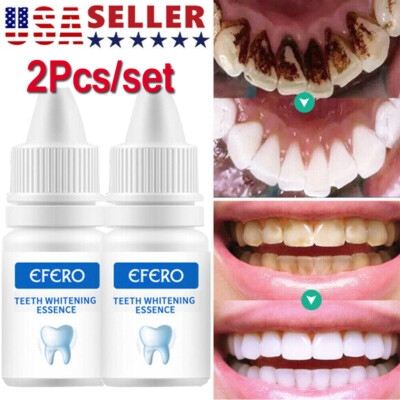 Teeth Whitening Essence Serum Gel Oral Hygiene Dental Care Plaque Remover Clean