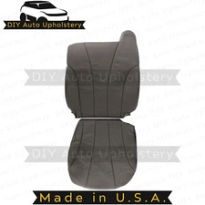1999-2002 For Chevy Silverado WT Cloth Front Driver Side Seat Covers Dark Gray