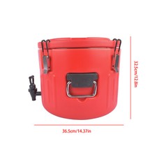 Insulated Beverage Cooler 5 Gallon Ice and Hot Drink Dispenser Stainless Steel