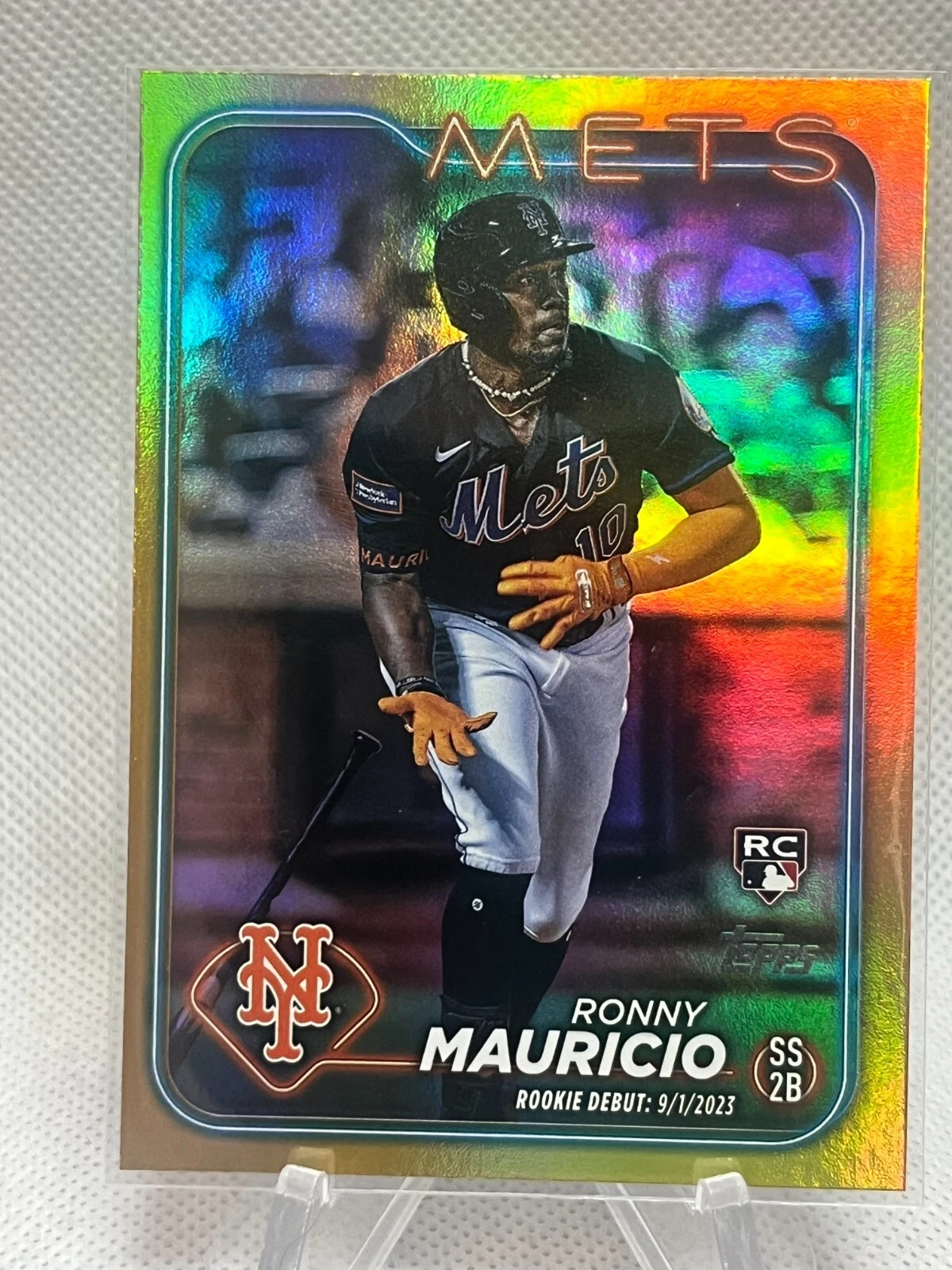 2024 TOPPS UPDATE Ronny Mauricio Rookie Debut Gold Foil #US157 NEW YORK METS