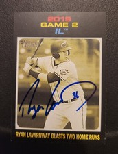 Ryan Lavarnway Autograph Signed 2020 Topps Heritage Columbus Clippers Cleveland