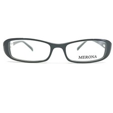 Merona M18-2 Eyeglasses Black Rectangle Acetate Frame 51-16 135 mm