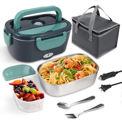 SOHIDA Electric Lunch Box Food Heater 80W Portable Warmer for Car Truck Work ...