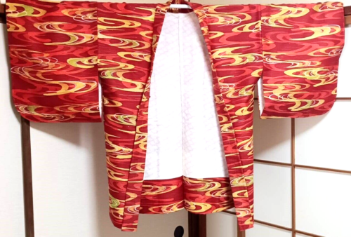 Nuovo filo per bastione kimono haori tradizionale seta giapponese retrò fatto a mano - Foto 1 di 13