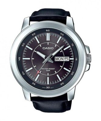 Casio Men's Standard Analog Leather  Watch MTP-X100L-8E
