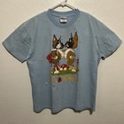 Vintage 90s Hanes Size Large Boxer Dog Boxing Lets Rumble Shirt Single Stitch