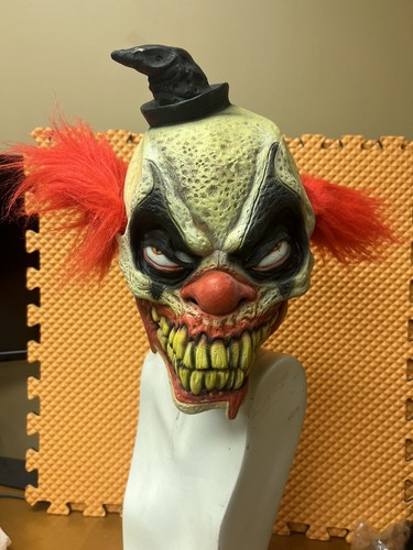 Don Post Studios Bludie Clown Scary Latex Halloween Mask Horror Paper Magic 2003