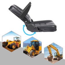 Forklift Tractor Seat with Armrest & Slide Rail – Adjustable Backrest 80kg Load