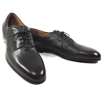 ALBERTO CICCIOLI   MEN'S BLACK SOFT LEATHER COMFORT OXFORD SHOES 42.5 EU
