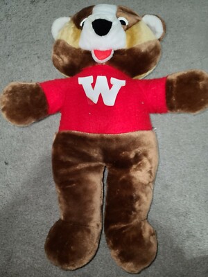 Vintage Bucky Badger Stuffed Animal Plush M & I Bank University of Wisconsin | eBay