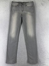 Calvin Klein Pants Women 10 Gray Jeans Denim Mid Ultimate Skinny Cotton 29x31