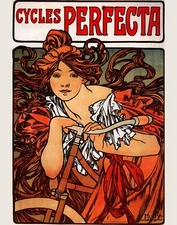 Print or Canvas - Cycles Perfecta (1902) by Alphonse Maria Mucha